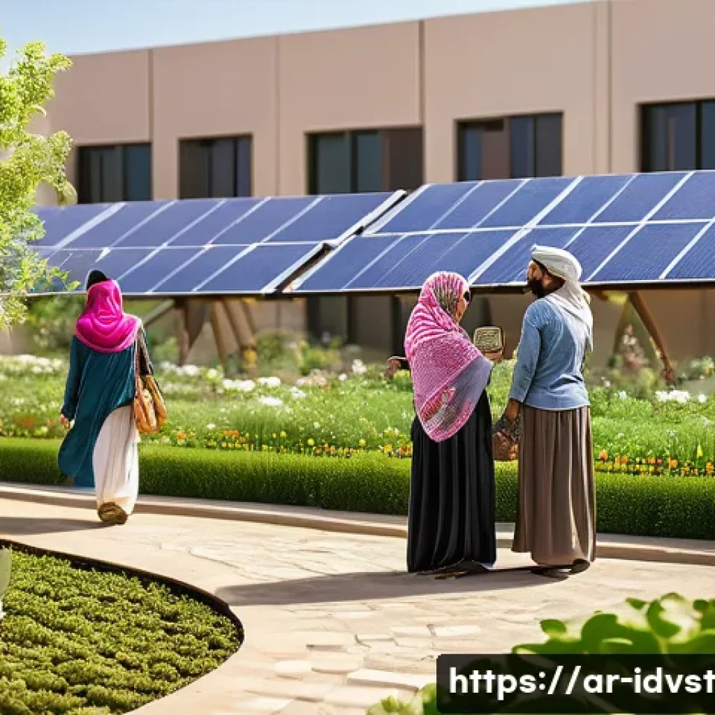 임팩트 투자 관련 세미나 및 컨퍼런스 일정 - **Sustainable Community Hub in an Arab City**
An uplifting and dynamic scene set in a modern Ara...